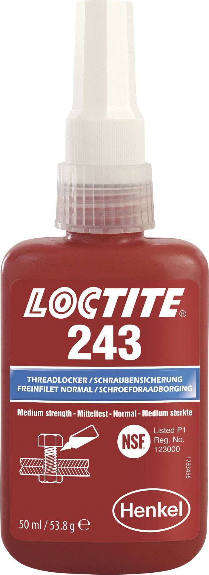 Loctite 243 Gewindesicherung 50ml Blauer Bolzenbolzen Fast Fix