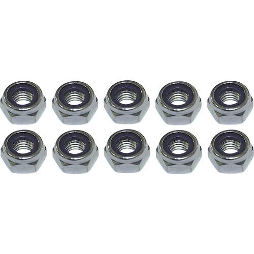 TOOLCRAFT 221969 Sicherungsmutter M2.5 DIN 985 Stahl verzinkt 10 St.