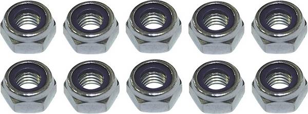 TOOLCRAFT  221969 Sicherungsmutter M2.5   DIN 985   Stahl verzinkt 10 St.