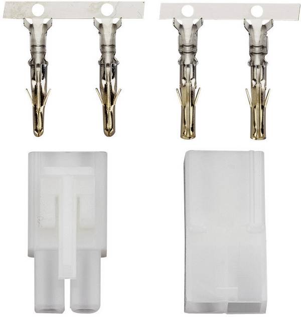 Modelcraft 208281 Akku Stecker, Akku Buchse Tamiya vergoldet 1 Paar
