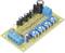 Elektronische Leiterplatte mit mehreren Widerständen, Kondensatoren und blauen Potentiometern. Text auf der Platte: 'Diesel Generator'.