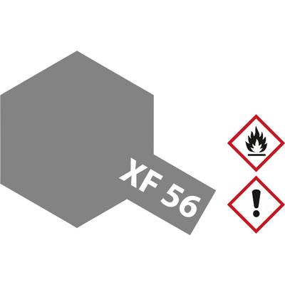 Tamiya Acrylfarbe Metallic Grau (matt) XF-56 Glasbehälter 23 ml