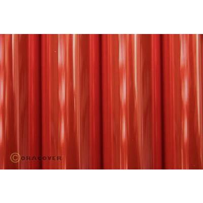 Oracover 21-026-002 Bügelfolie  (L x B) 2 m x 60 cm Rot (transparent-floureszierend)