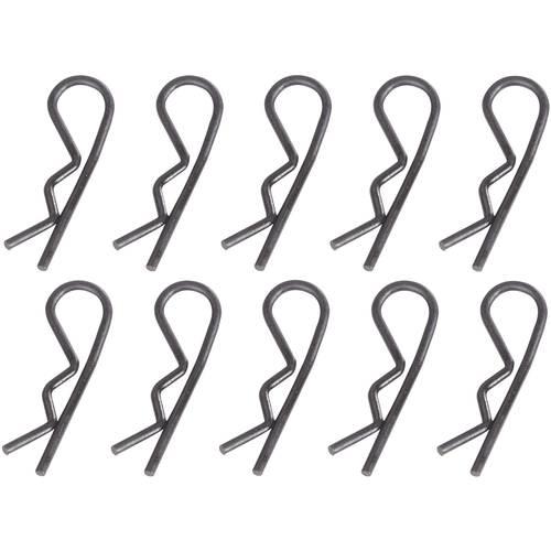 Reely 1:5 Karosserie-Klammern Schwarz Länge 30 mm 10 St.