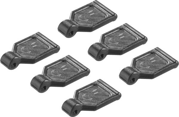 Reely  Karosserieklammern-Grip Schwarz  6 St.