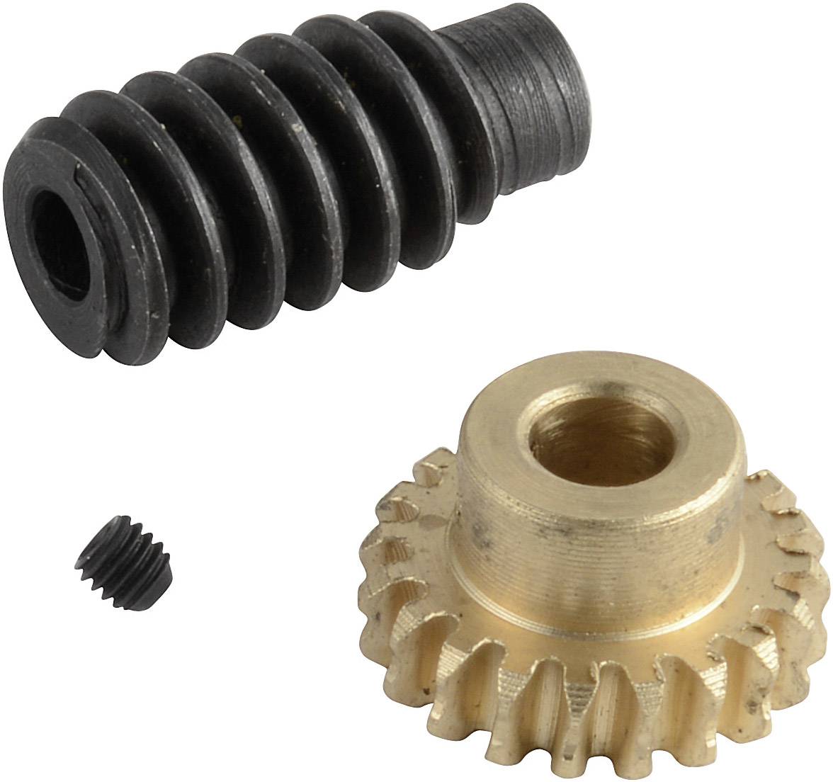 Rapid Brass Gear and Steel Worm Drive Set 1:20 (3mm bores)