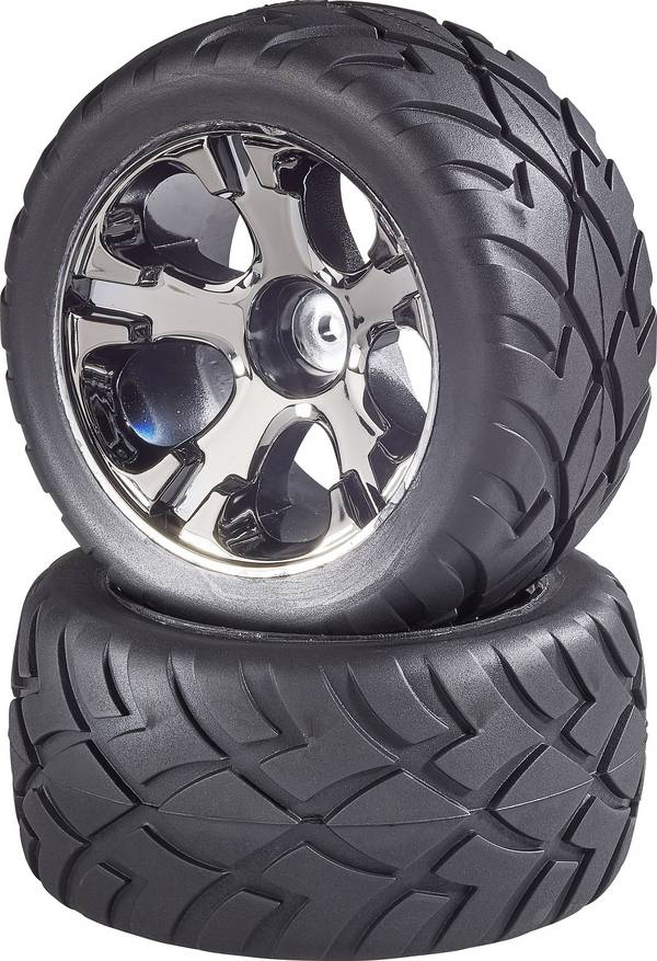 Reely 1:10 Truggy Kompletträder Street 5-Speichen Titan-Grau 2 St.