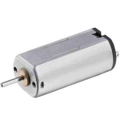 Ein kleiner, zylindrischer Elektromotor mit einer Metallwelle, der häufig in technischen Anwendungen und Geräten eingesetzt wird.