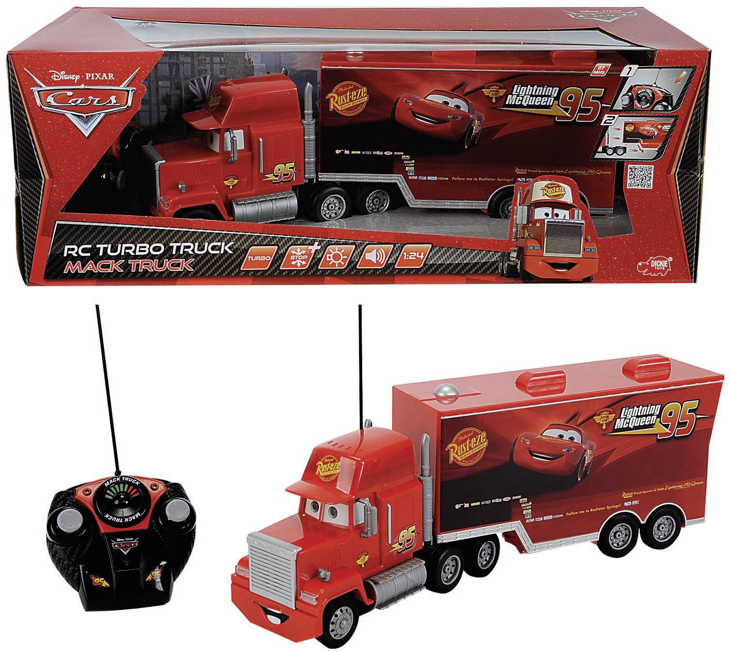 Dickie Toys 203089535 Mack Truck 124 RC Einsteiger Modellauto Elektro