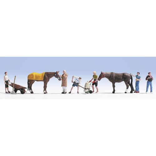 NOCH H0 Stallarbeit 15634 Bemalt, Stehend