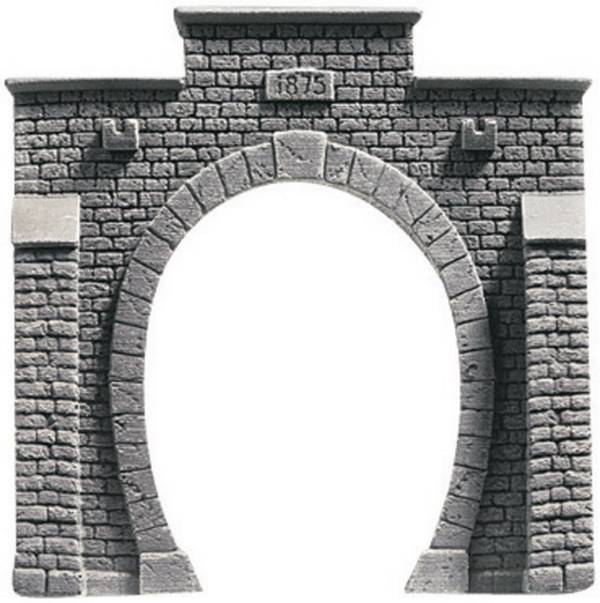 NOCH 58041 PROFI plus H0 Tunnel-Portal 1gleisig Hartschaum-Fertigmodell, Unbemalt