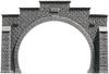 NOCH 48052 PROFI plus TT Tunnel-Portal 2gleisig Hartschaum-Fertigmodell, Bemalt