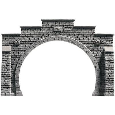 NOCH 48052 PROFI plus TT Tunnel-Portal 2gleisig Hartschaum-Fertigmodell, Bemalt