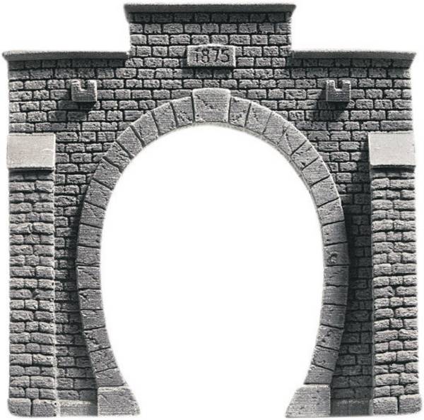 NOCH 34851 PROFI plus N Tunnel-Portal 1gleisig Hartschaum-Fertigmodell, Bemalt