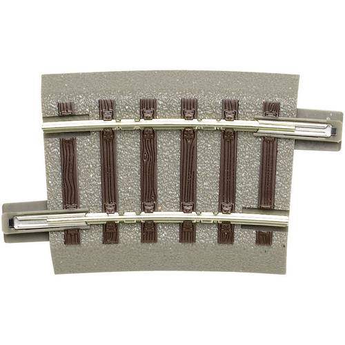 H0 Roco geoLINE (mit Bettung) 61129 Gebogenes Gleis 6 St.