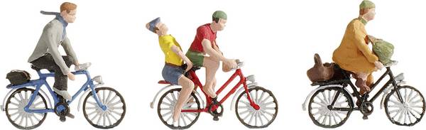 NOCH H0  Fahrradfahrer Bemalt, Stehend