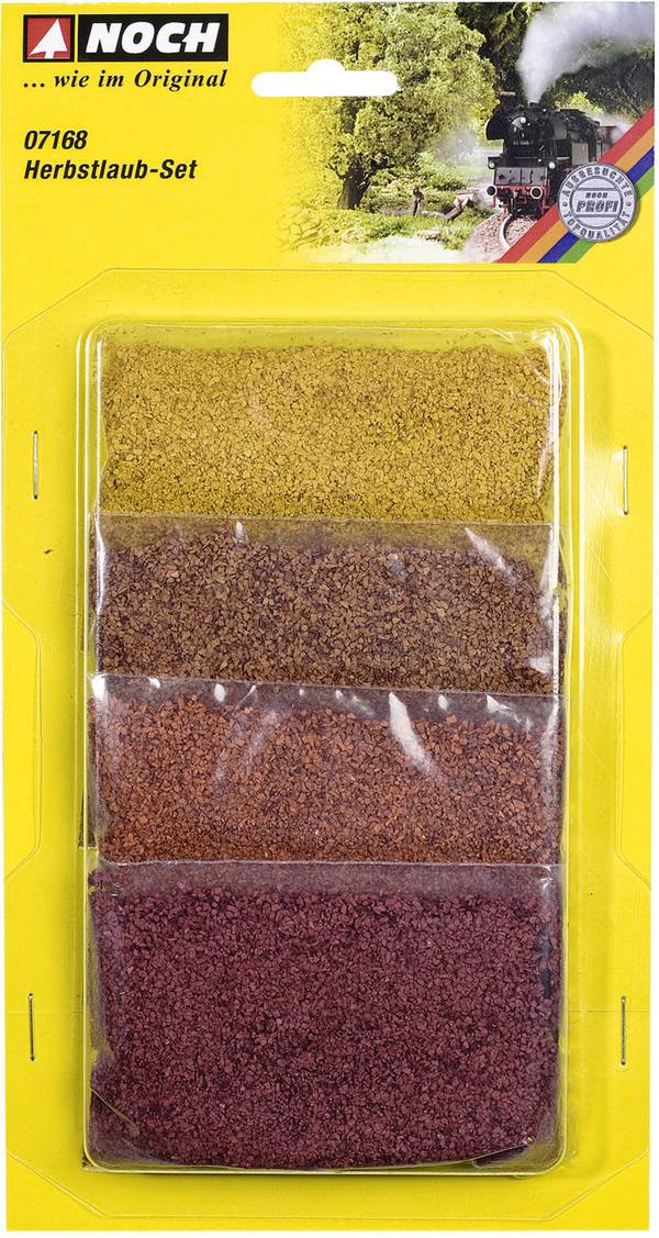 NOCH 07168 Belaubungsmaterial Herbstlaub Gelb, Rot, Braun, Orange