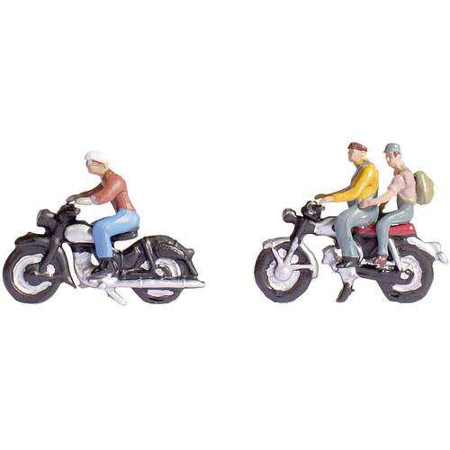 NOCH H0 Motorradfahrer Bemalt, Stehend