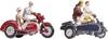 NOCH H0 Motorradfahrer Bemalt, Stehend