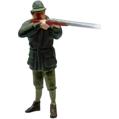 Viessmann Modelltechnik H0 Viessmann Modellspielwaren Jäger mit Gewehr (simuliertes Mündungsfeuer) Bemalt