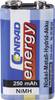 Conrad energy 6LR61 9 V Block-Akku NiMH 250 mAh 8.4 V 1 St.