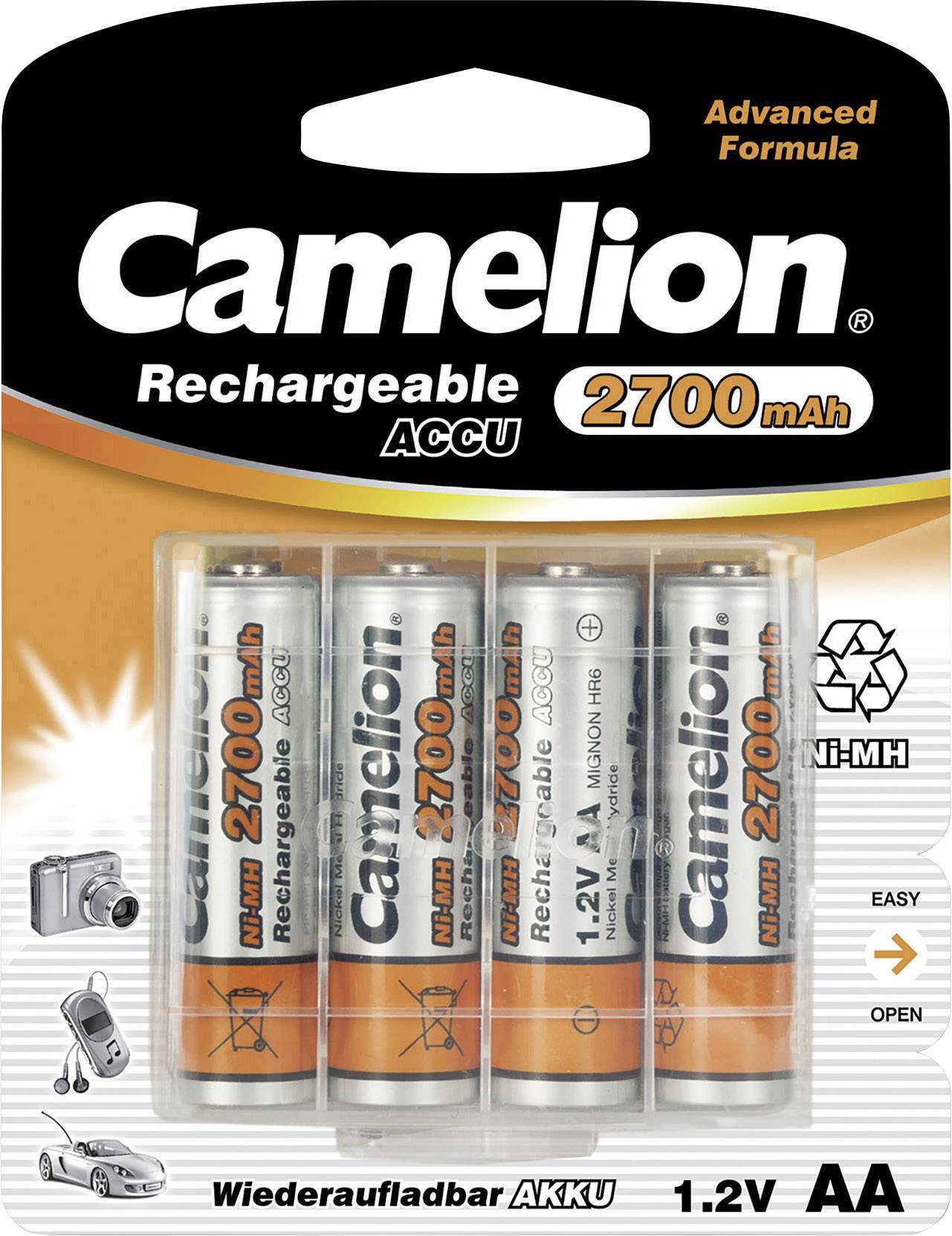 Camelion HR06 Mignon (AA)-Akku NiMH 2500 mAh 1.2 V 4 St.-1