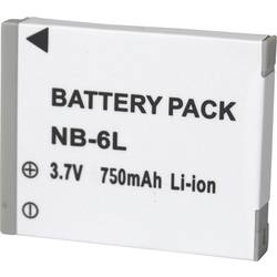 Náhradné batérie pre kamery Conrad Energy NB-6L, 3,7 V, 600 mAh