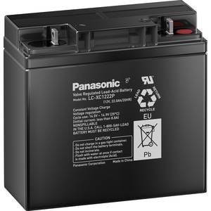 Panasonic 12 V 22 Ah Lc Xc1222p Bleiakku 12 V 22 Ah Blei Vlies Agm B X H X T 181 X 167 X 76 Mm M5 Schraubanschluss W Kaufen