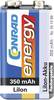 Conrad energy 6LR61 9 V Block-Akku Li-Ion 350 mAh 7.4 V 1 St.