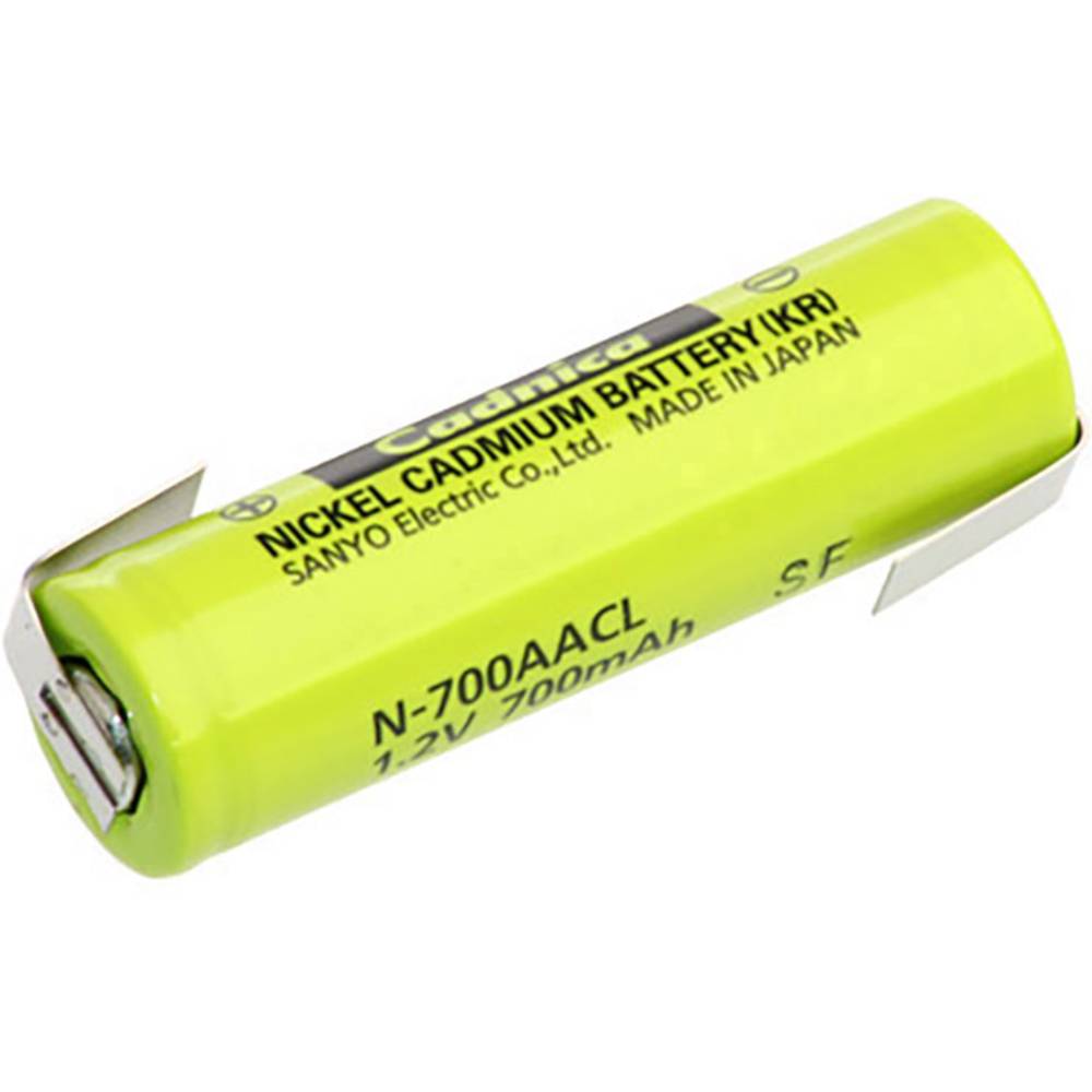 NiCd oplaadbare batterij AA, ZLF 1.2 V 700 mAh (Ø x h) 14.3 mm x 48.9 mm