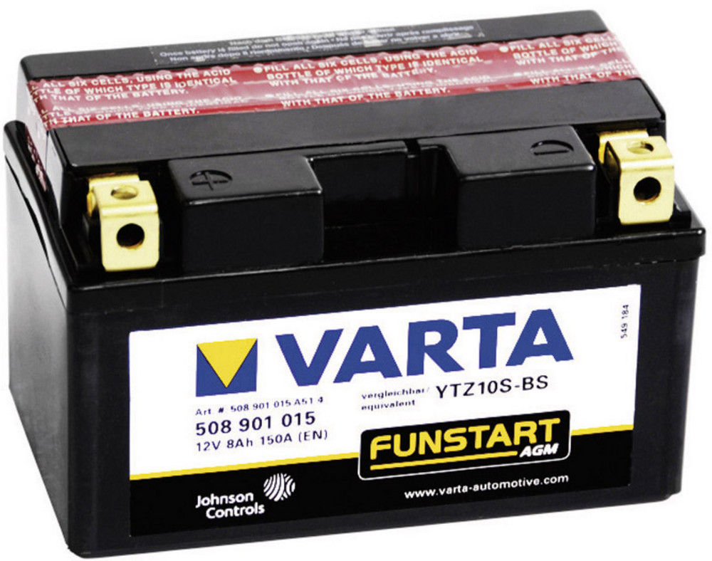 Аккумулятор varta ytz10s