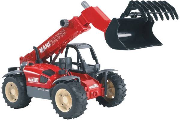 bruder Baufahrzeug Modell Manitou Teleskoplader MLT 633 Fertigmodell Baufahrzeug Modell