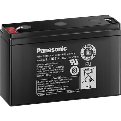 Panasonic LC-R0612P PB Blei Akku 6 Volt, 12 Ah-0