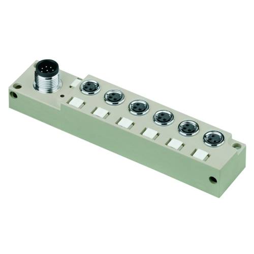 Weidmüller SAI-6-S 3P M8 L OL 1932380000 Sensor/Aktorbox passiv M8-Verteiler mit Metallgewinde 1 St.