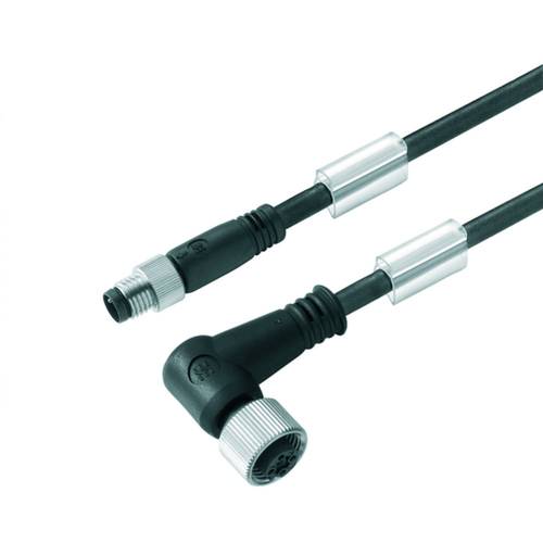 Thumbnail - Weidmüller 1937960100 Sensor-/Aktor-Steckverbinder, konfektioniert M12 Stecker, gerade, Buchse, gewinkelt 1.00 m Polzahl...