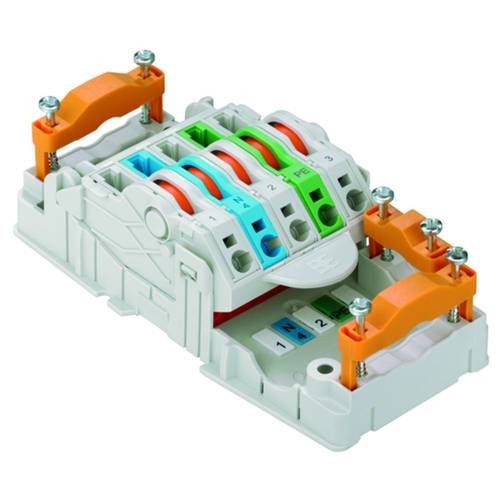 Weidmüller 1957620000 PT6 Verteiler-Box flexibel: 2.5-6 mm² starr: 1.5-6 mm² 1 St. Grau