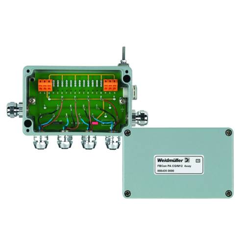 Thumbnail - Weidmüller FBCON PA CG/M12 4WAY 8564080000 Sensor/Aktorbox passiv PROFIBUS-PA Standardverteiler EEx(ia) 1 St.