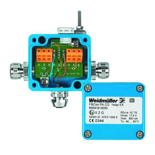 Weidmüller FBCON PA CG/M12 1WAY EX 8564150000 Sensor/Aktorbox passiv PROFIBUS-PA Standardverteiler EEx(ia) 1 St.