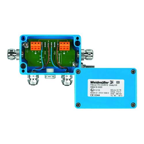 Weidmüller FBCON PA CG/M12 2WAY EX 8564160000 Sensor/Aktorbox passiv PROFIBUS-PA Standardverteiler EEx(ia) 1 St.