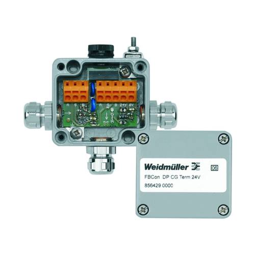 Weidmüller FBCON DP CG TERM 24V 8564290000 Sensor/Aktorbox aktiv PROFIBUS-DP Standardverteiler mit Busabschluss 1 St.