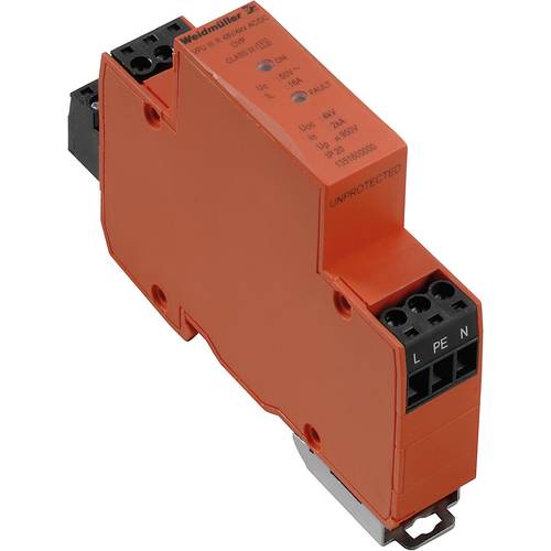 Weidmüller 1351600000 VPU III R 48V/4kV Überspannungsschutz-Ableiter Überspannungsschutz für: Verteilerschrank 2 kA 1 St...