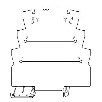 Weidmüller Durchgangsklemme 1 St. MOS FEED THROUGH 300 V (max) IP20