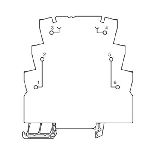 Weidmüller Durchgangsklemme 1 St. MOS SUPPLY 300 V (max) IP20