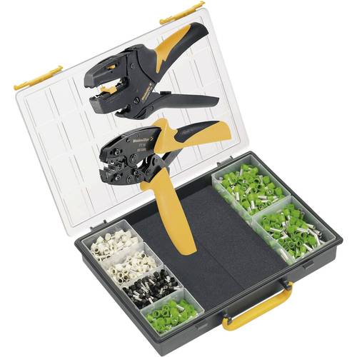 Weidmüller CRIMP-SET PZ 16 9025850000 Crimpzangen-Set Aderendhülsen 60 bis 16 mm² Inkl. Abisolierzange, Inkl. Crimpsorti...