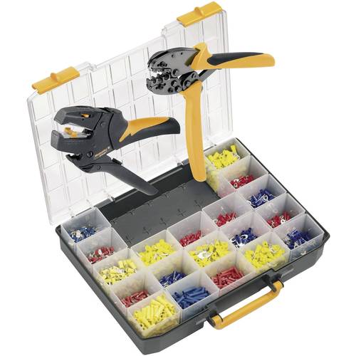 Weidmüller CRIMPSET CTI 6 9202600000 Crimpzangen-Set Isolierte Steckverbinder 5 bis 60 mm² Inkl. Abisolierzange, Inkl. C...