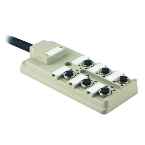 Weidmüller SAI-6-F 5P PUR 10M 9456620000 Sensor/Aktorbox passiv M12-Verteiler mit Metallgewinde 1 St.