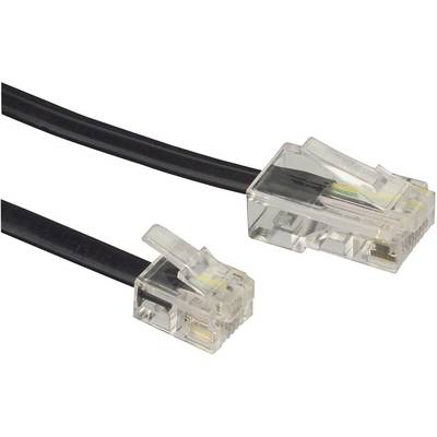  ISDN Anschlusskabel [1x RJ45-Stecker 8p4c - 1x RJ11-Stecker 6p4c] 3.00 m Schwarz 
