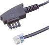 Basetech Telefon (analog) Anschlusskabel [1x TAE-F-Stecker - 1x RJ11-Stecker 6p4c] 3.00 m Schwarz