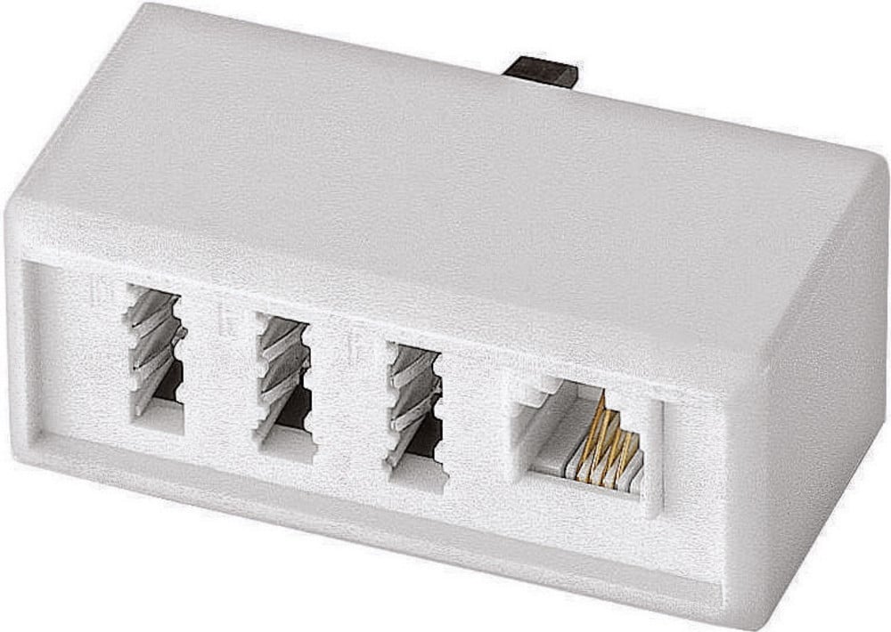 Telefon (analog) Adapter [1x TAENFFBuchse, RJ11Buchse 6p4c 1x TAEFStecker] 0 m Weiß kaufen