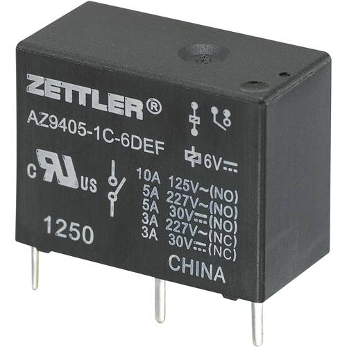Zettler Electronics AZ9405-1C-24DEF Printrelais 24 V/DC 10 A 1 Wechsler 1 St.